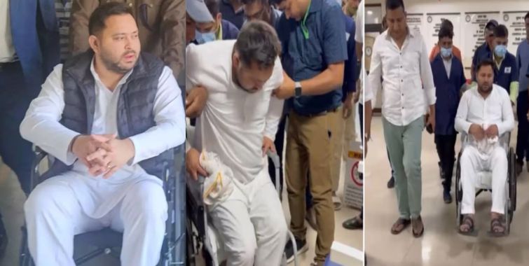 Tejashvi Yadav On Wheelchair