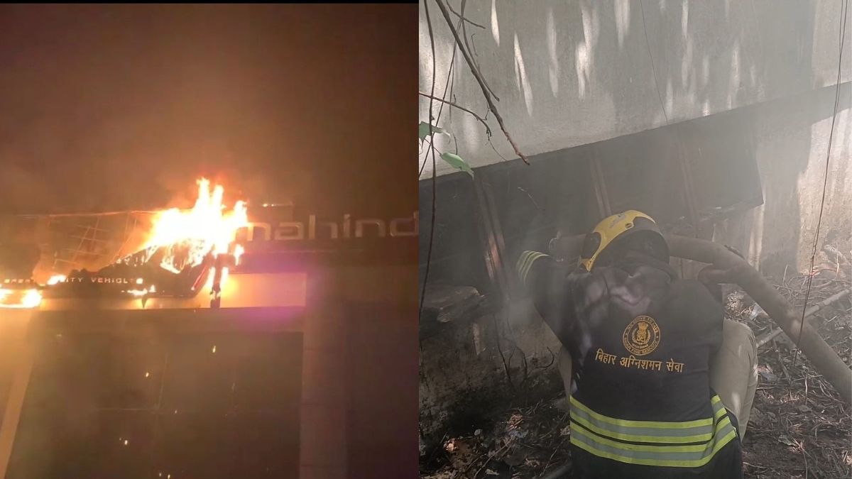 Fire In Danapur Mahindra Showroom